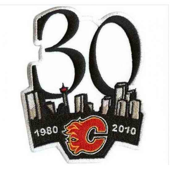 Stitched 2010 Calgary Flames 30th Anniversary Jersey Patch